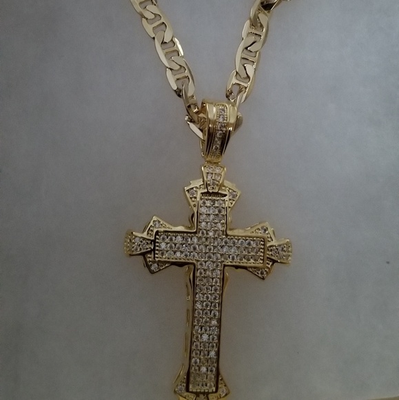 14k gold fill necklace and pendant